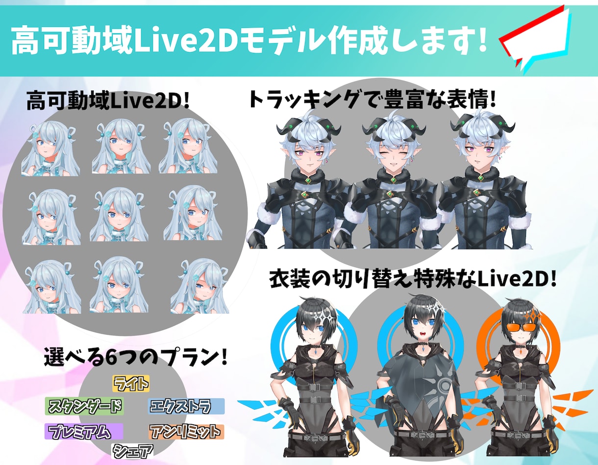 イラスト＋モデリング企業レベルVtuber作ります 紹介動画2万回再生の注目されるデザイン！有名事務所実績あり イメージ4