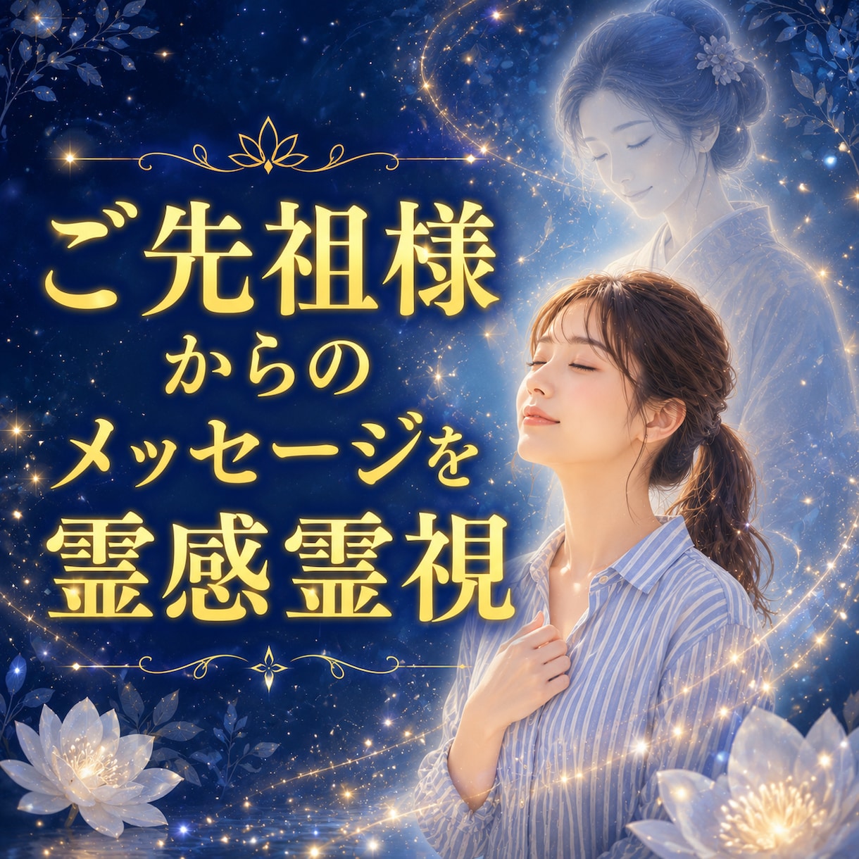 ご先祖様からのメッセージを霊感霊視でお届けします “あなたらしく生きてほしい” その想いをそっとお伝えします イメージ1
