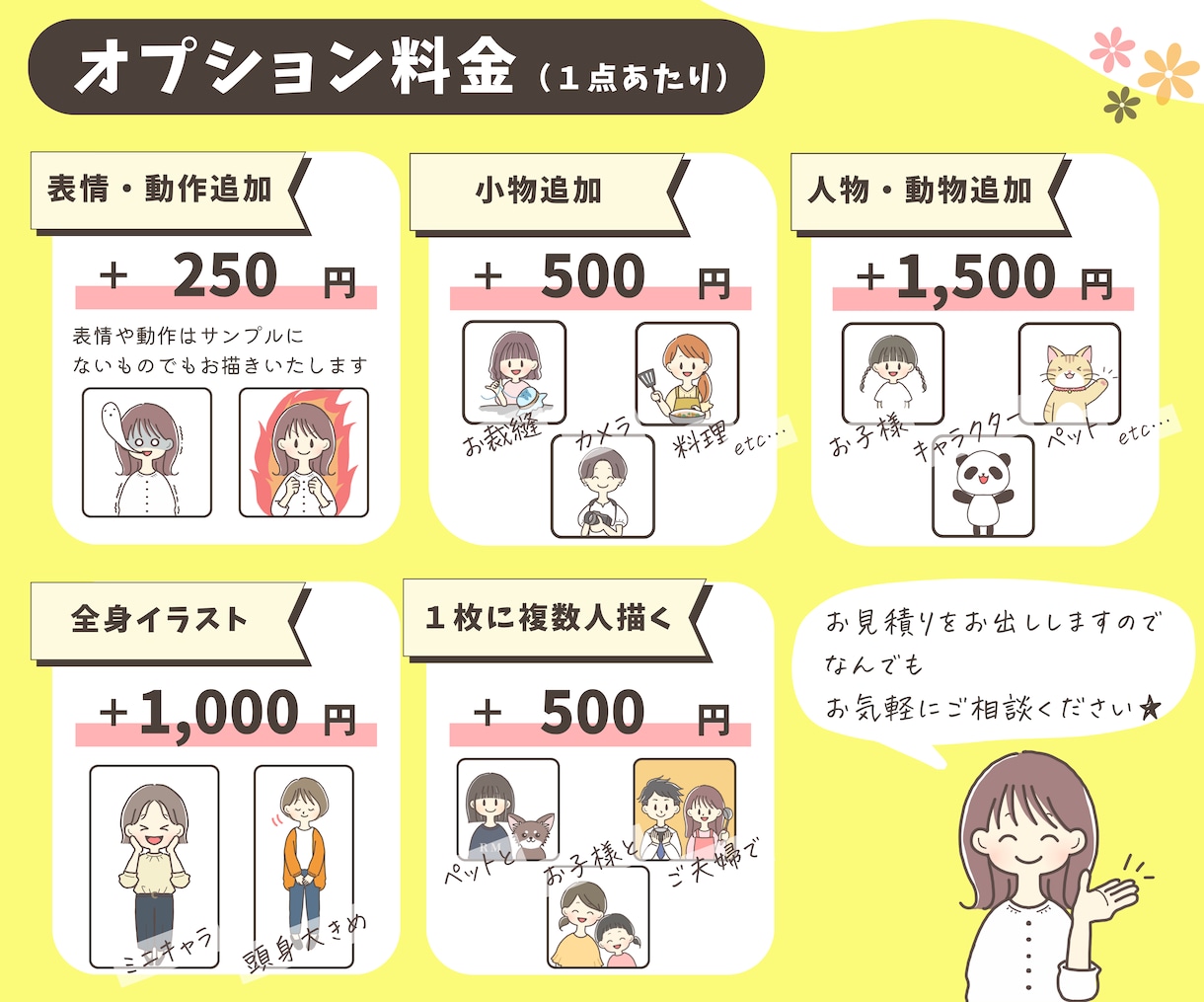 商用利用可！ゆるかわイラストお描きします インスタで使いやすい親しみやすさが伝わる手描き風イラスト イメージ5