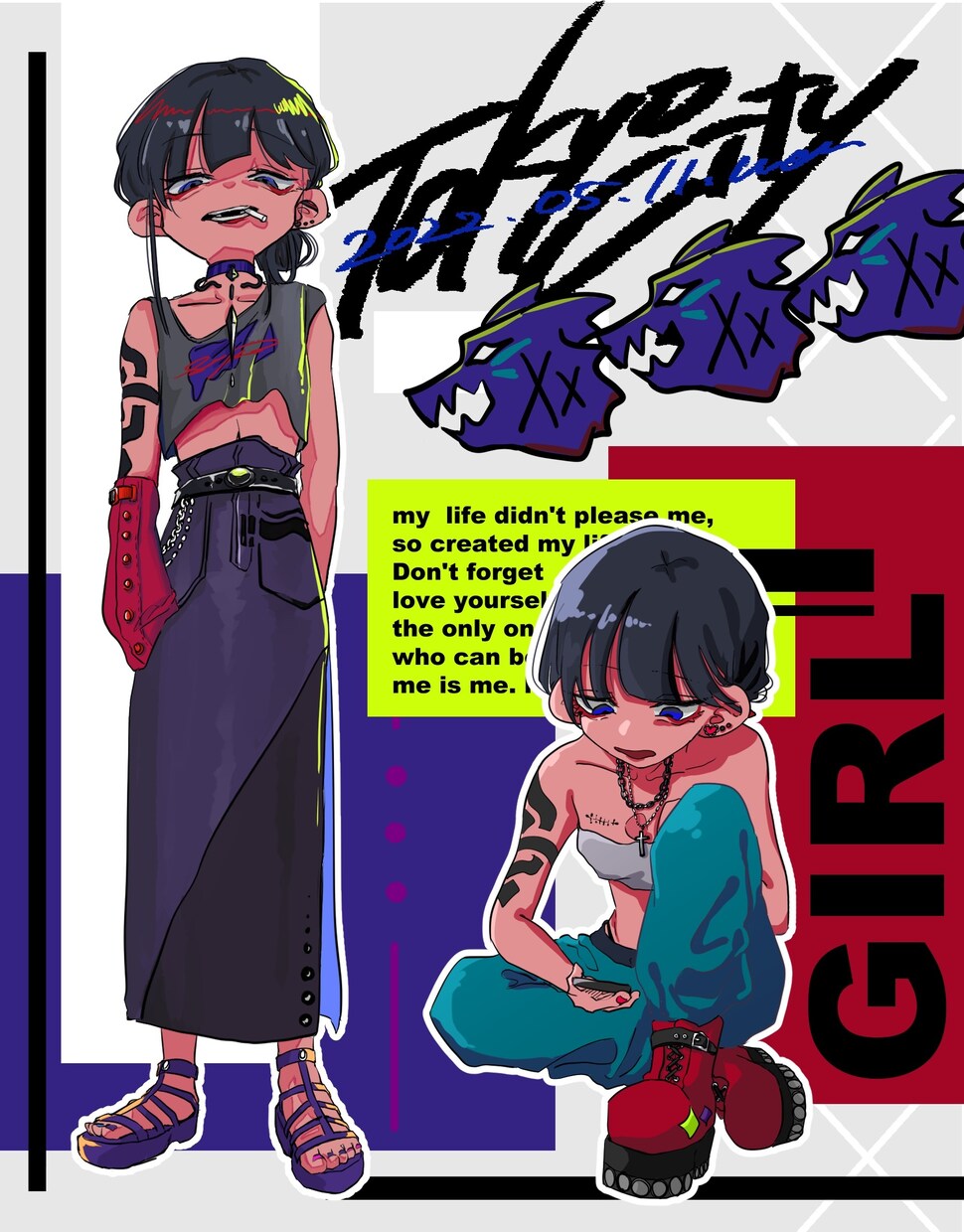オリジナルのイラスト・キャラクター制作します ポップで可愛いイラストを制作します！ イメージ3