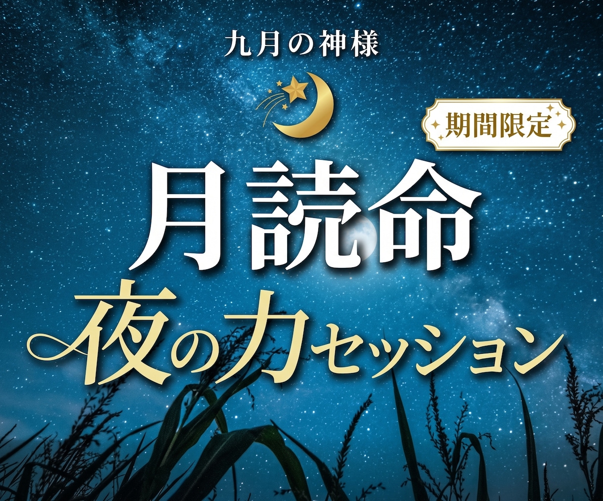9月の神様、月読命との一大セッションを提供致します 【9月限定鑑定】夜の支配者による夜の力を イメージ1