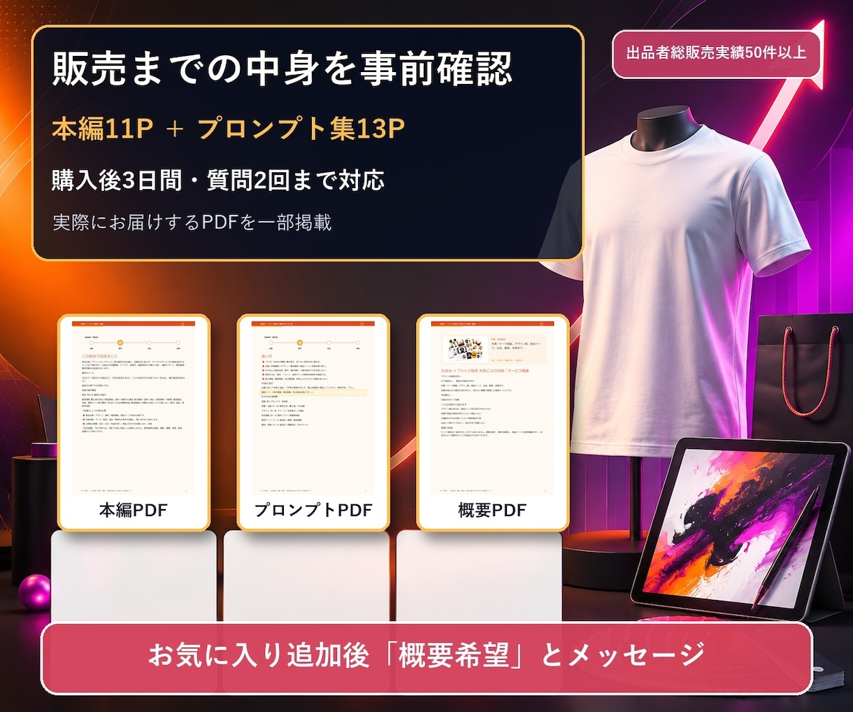 Tシャツ販売で"収益化"を教えます AIで企画・デザイン・出品・改善を進める実践教材 イメージ2