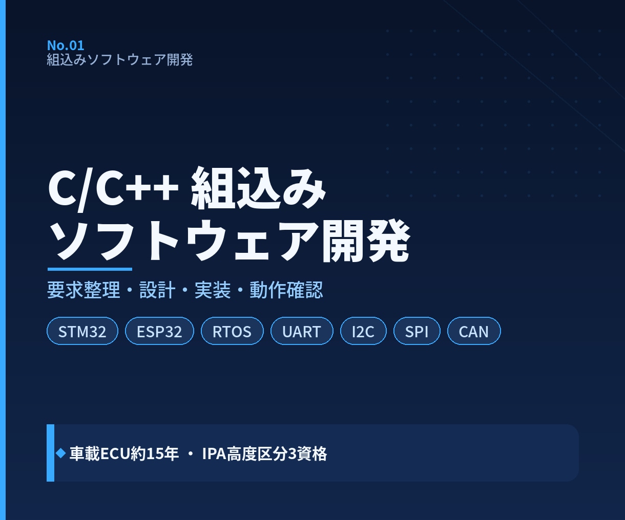 C/C++による組込みソフトウェアを開発します マイコン制御から通信機能まで仕様整理を含めて個別に対応します イメージ1