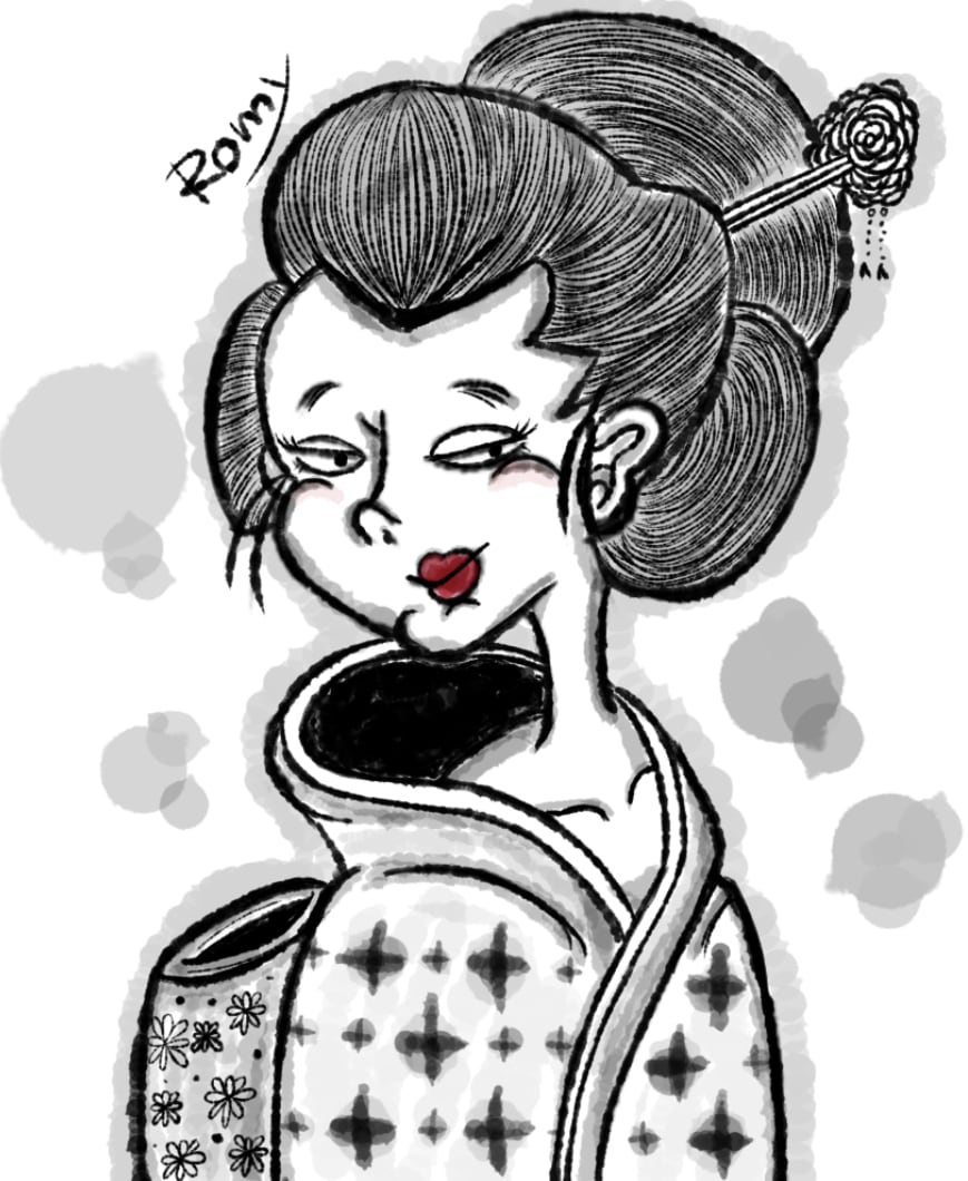 商用利用OK/日本画風、幽霊、お化け描きます レトロなお化けイラストをお求めの方は是非！ イメージ4