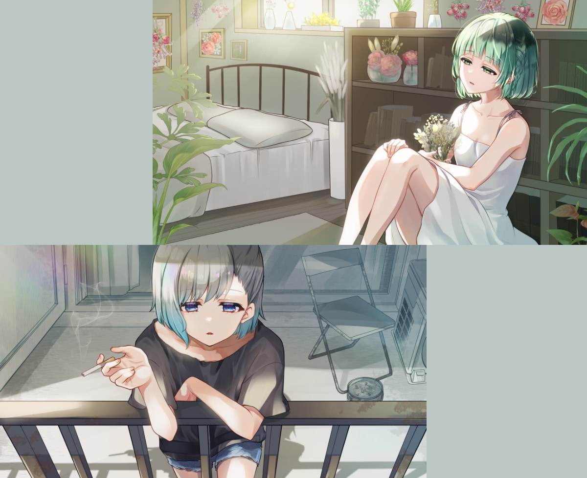 歌ってみた動画、MVイラスト描きます Vtuberさん、歌い手さん用のサムネイラスト作成します！ イメージ9