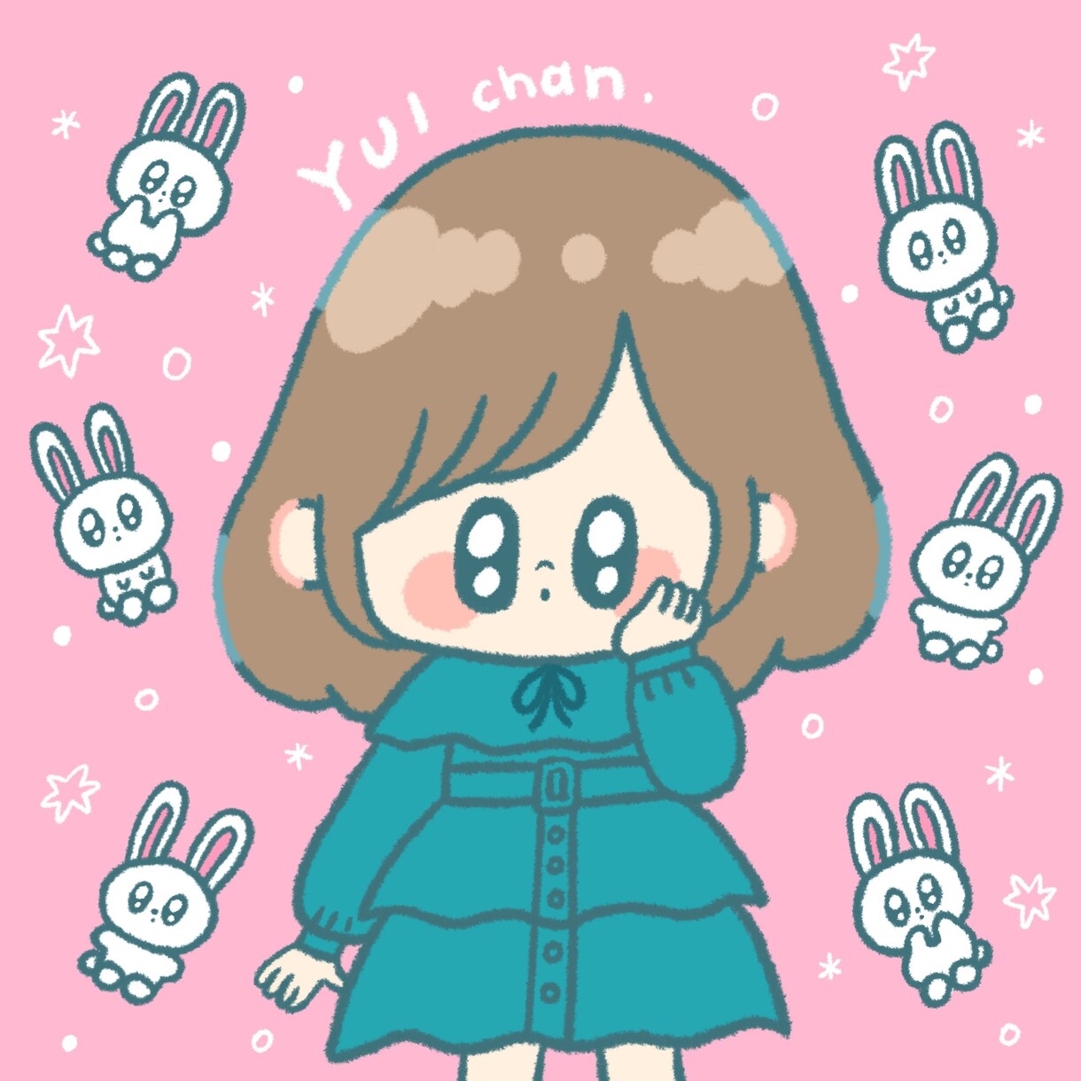 カラフルでポップな雰囲気の似顔絵を描きますます あなただけのオンリー1のイラストを描きます イメージ1