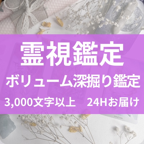 霊視×タロットでお悩みを詳細鑑定します 【3千文字以上】恋愛・仕事・人間関係…あらゆるお悩みに対応！ イメージ1