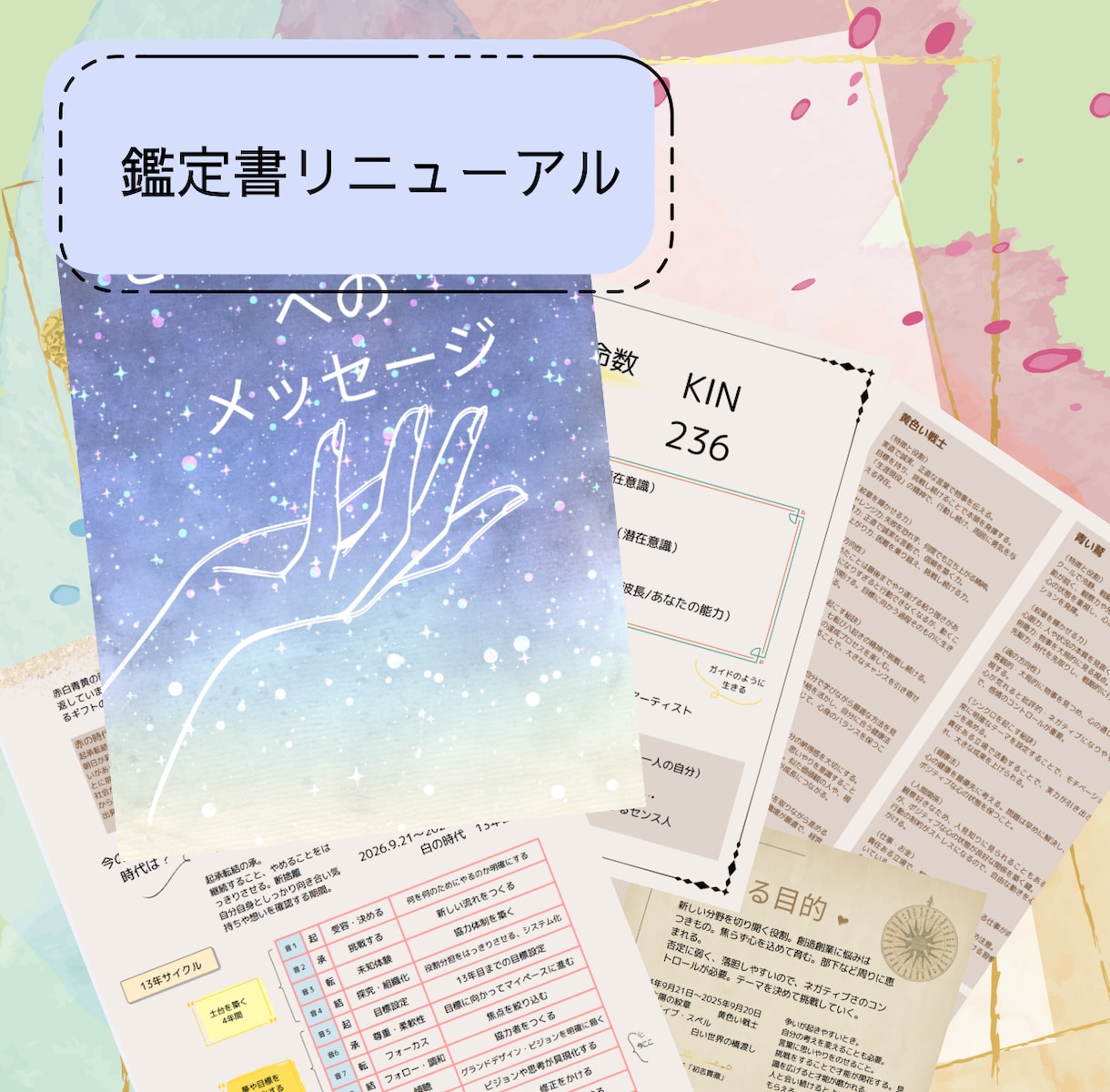 あなただけの運命の個人鑑定書、人生の地図作成します 人間関係・生きずらさから解放され、魂の輝く方向に設定しよう☆ イメージ2