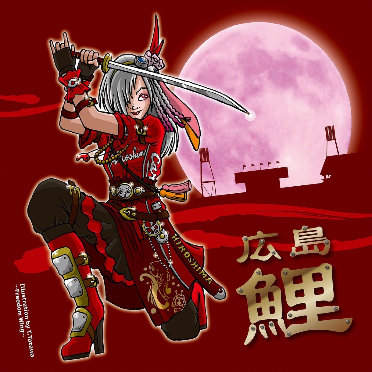 アメコミ風ガールズキャラクター描きます ショップのポップ・看板、企業様の印刷媒体・ウェブなどに！ イメージ1