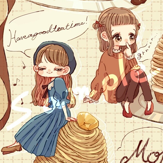 ２.可愛いミニキャラアイコンお描きします SNSでのご使用イラストをお求めの方へ( ᵕᴗᵕ )✩⡱ イメージ2