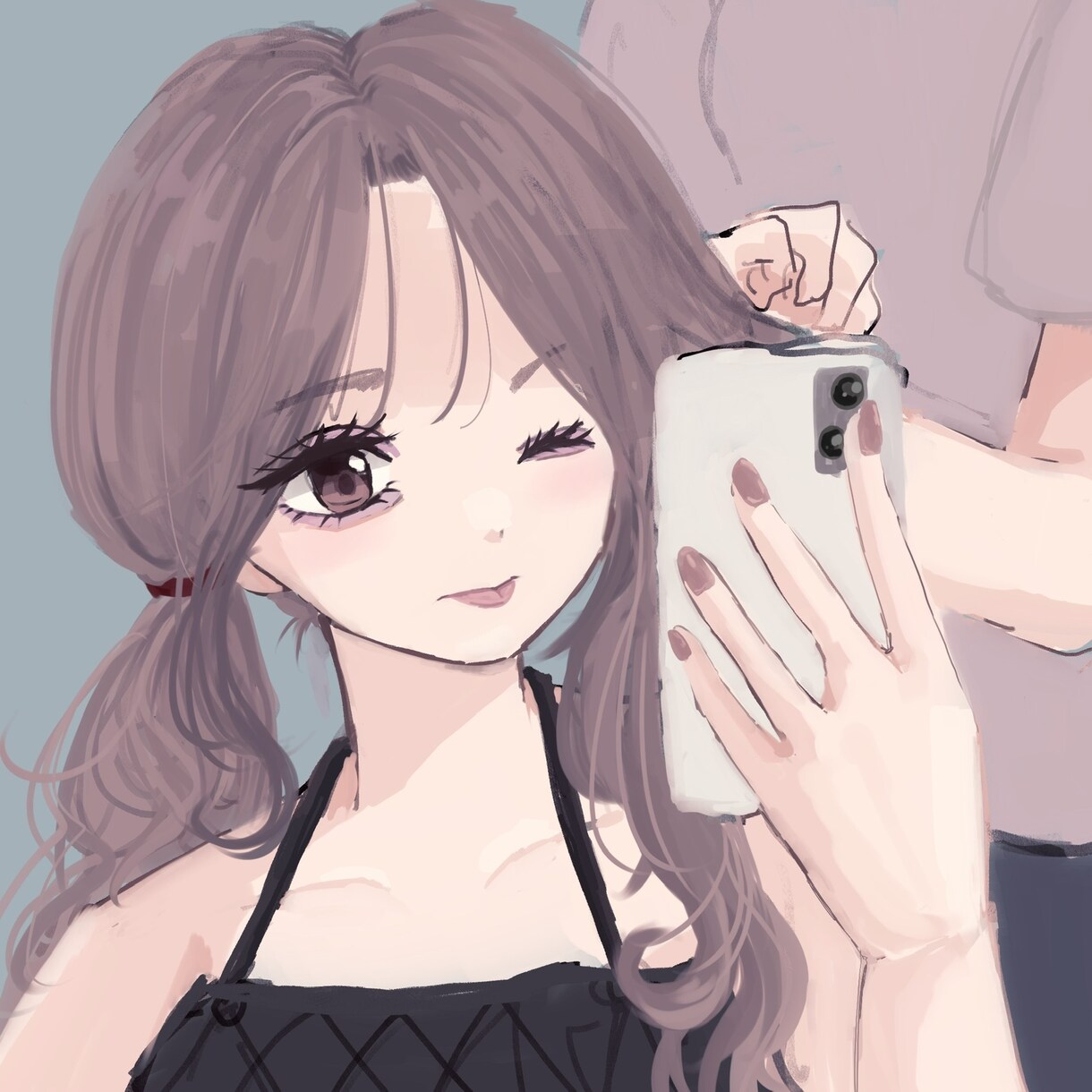 可愛い女の子のアイコン描きます SNSアイコン、サムネイル用絵等に！可愛い女の子描きます！ イメージ1
