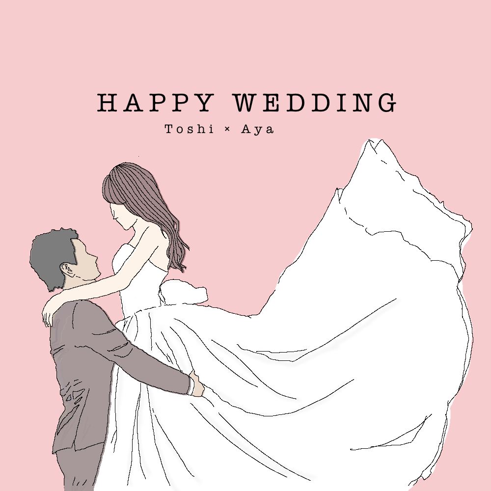 結婚式、記念日大切な瞬間をお洒落な線画描きます 一生に一度のゲストを迎える空間に素敵な思い出を。 イメージ6
