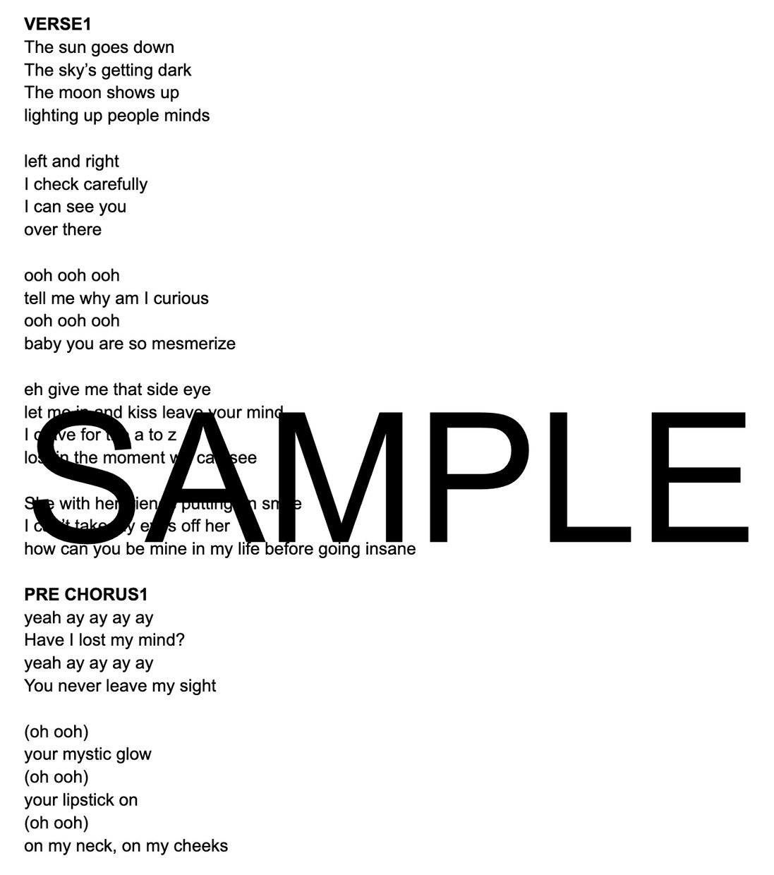 英語歌詞を作成・リライトします あなたの音楽をグローバルに発信するお手伝いいたします！ イメージ4