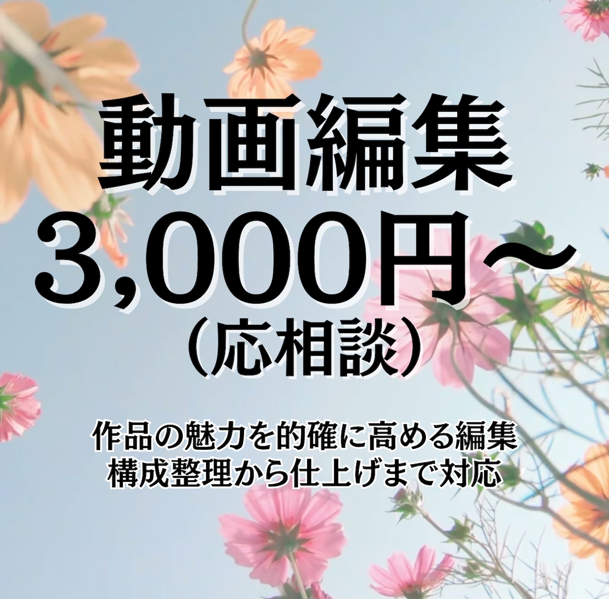 短尺動画で魅力をより的確に伝える編集作業を行います 短尺動画で要点をすばやく届け視線を止める編集クオリティを提供 イメージ1