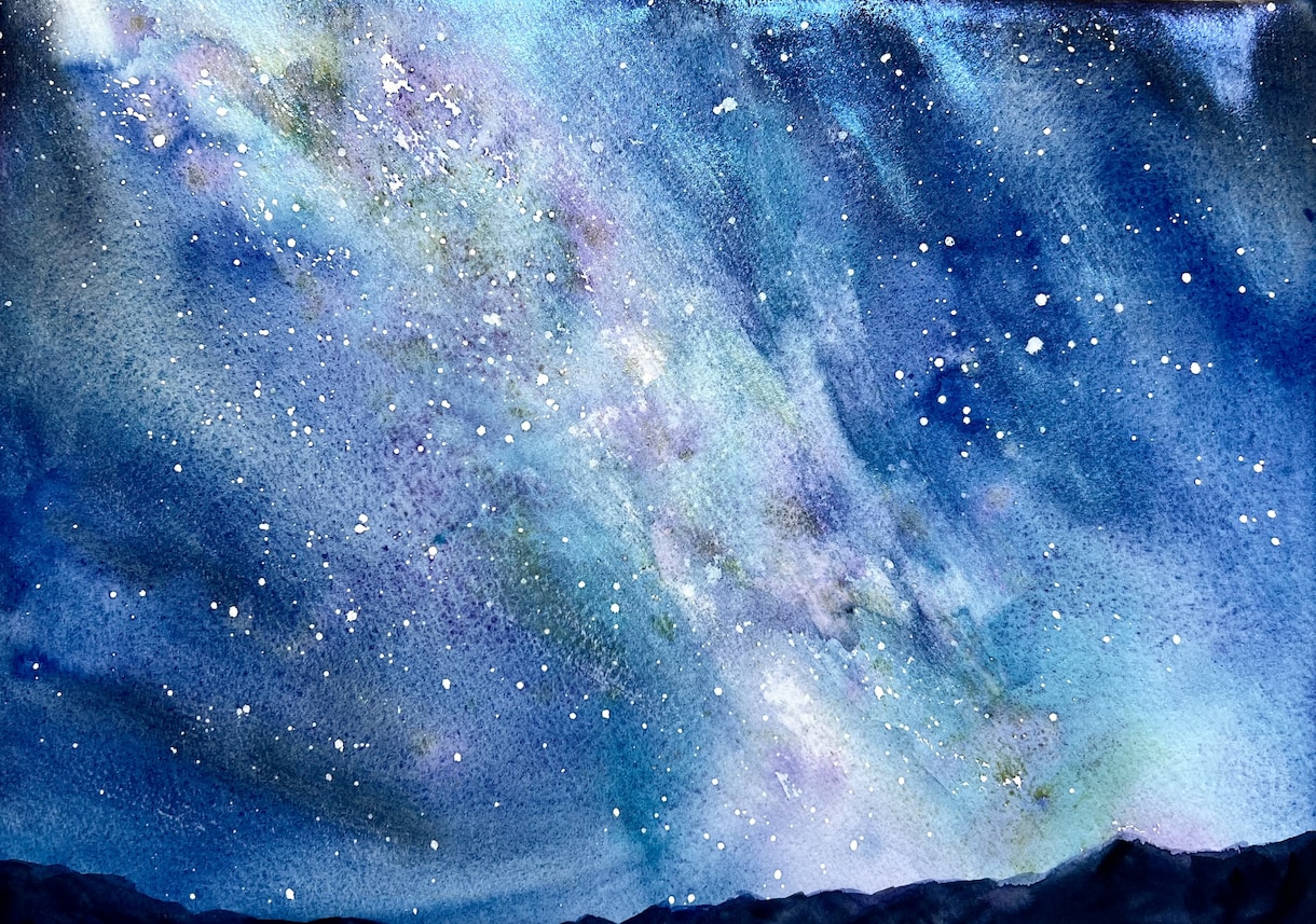 水彩を使って手描きの絵を描きます 水彩で描いた世界で一枚の温かみのある絵をお届けします。 イメージ1