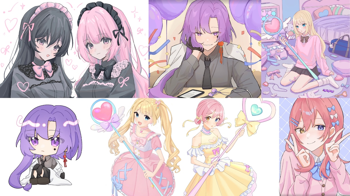 歌ってみたMVをイラスト込みで制作致します 初めての方でも安心、丸投げOK!!あなたの声の世界観を映像に イメージ5