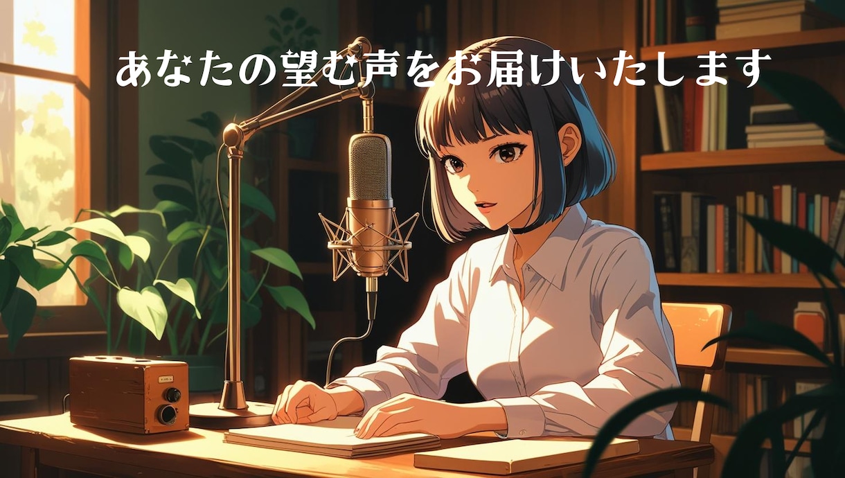 あなたの望むキャラクターの声をお届けします 商品説明から朗読・キャラクターボイスまで幅広く対応いたします イメージ1