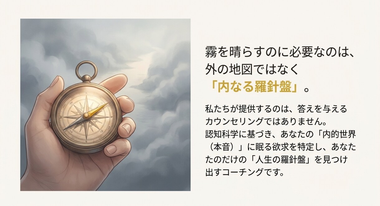 あなたが「本当にやりたいこと」を特定し伴走します 「今のままで死にたくない」を「この未来に命を使いたい」へ。 イメージ4