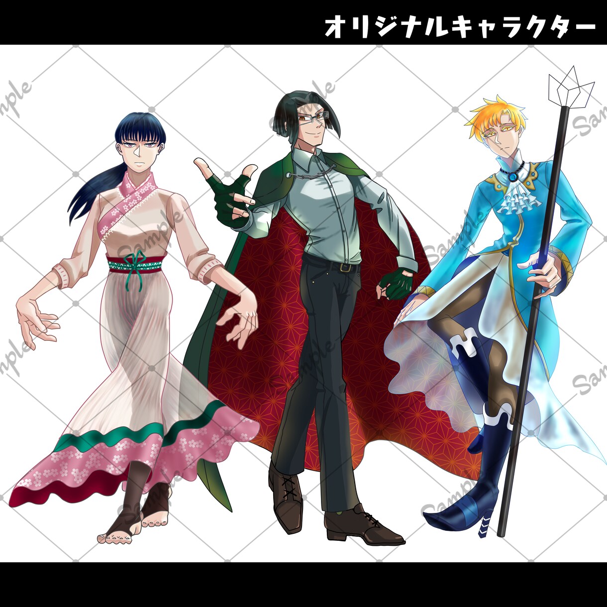 TRPG用の全身立ち絵イラスト描きます 1度だけの体験をイラストから応援します イメージ3