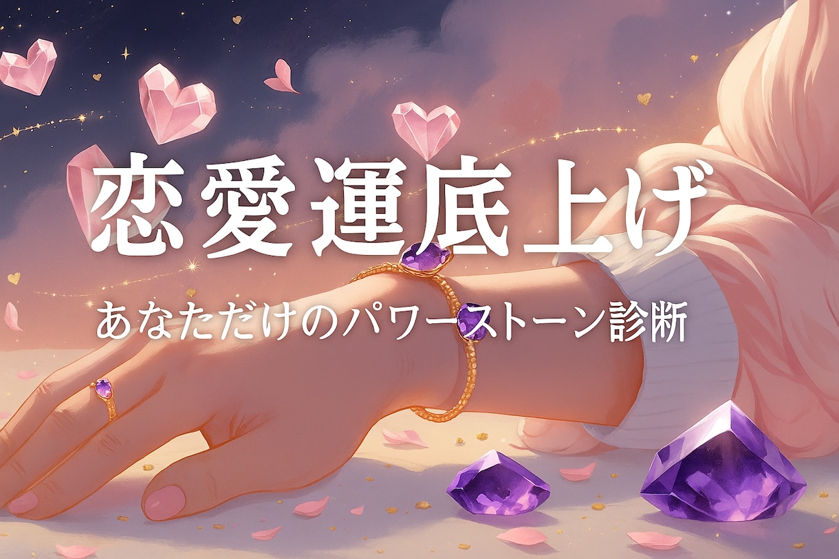 片思い・出会い・復縁、恋愛運を底上げする石教えます その恋を叶えるために。今のあなたに一番寄り添う石を鑑定します イメージ1