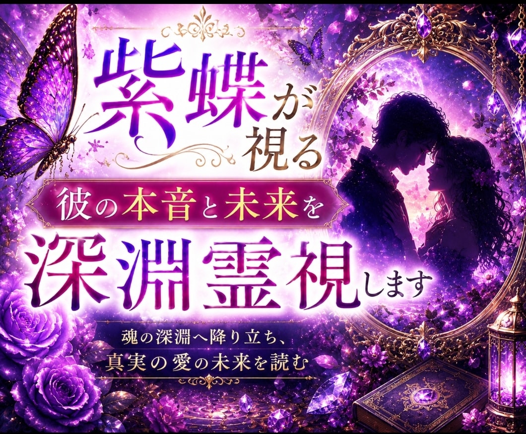 恋愛鑑定｜彼の本音と二人の未来を深淵霊視します その沈黙には、まだ言葉になっていない想いが眠っています。 イメージ1