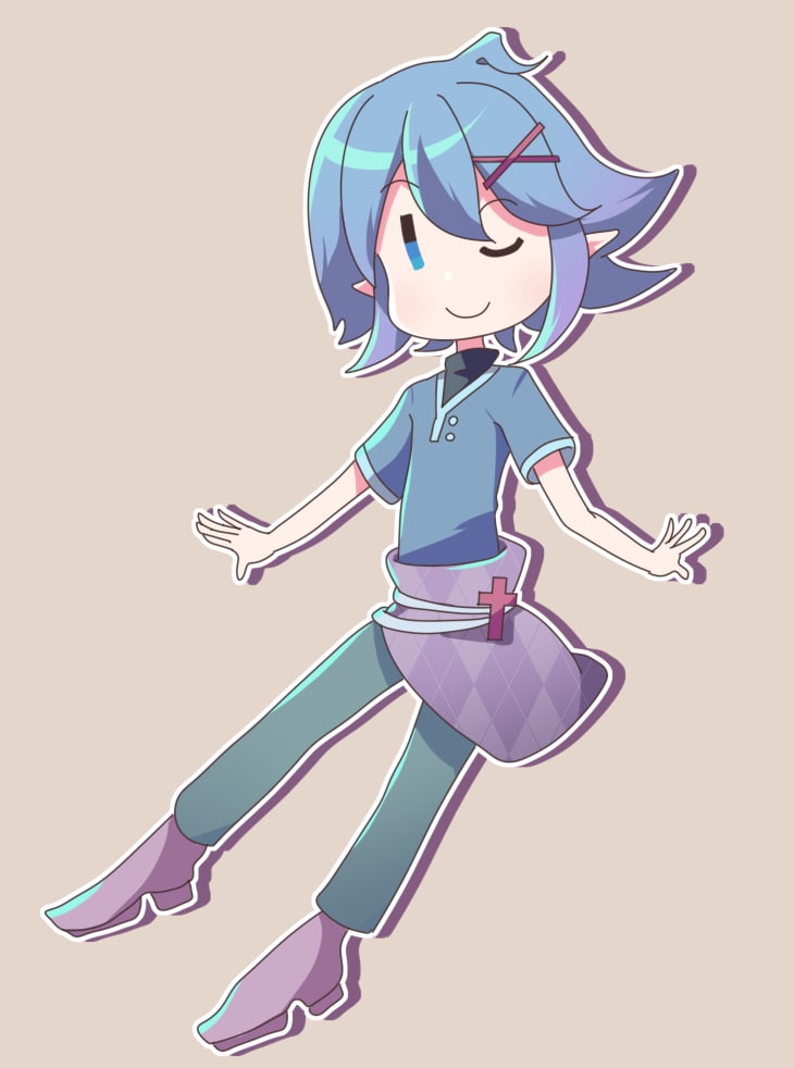 絵本のようなタッチでイラストを制作致します アイコン、ゲーム立ち絵など、ぷにっとかわいく魅せませんか？ イメージ5