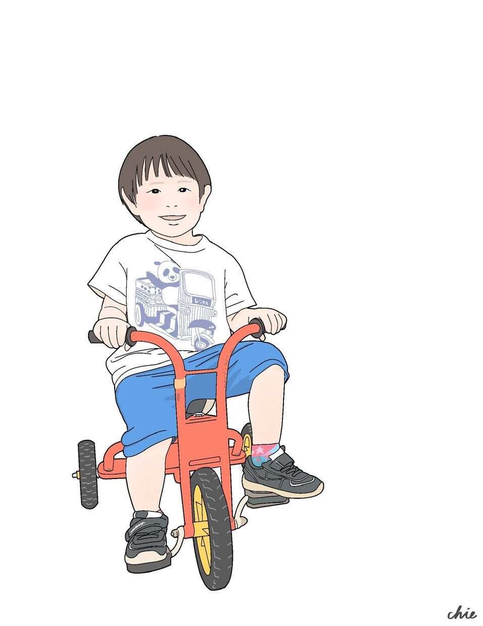 写真をもとに似顔絵をお描きします SNSアイコンやプレゼント用にも！丁寧な線画、優しい色合い イメージ2