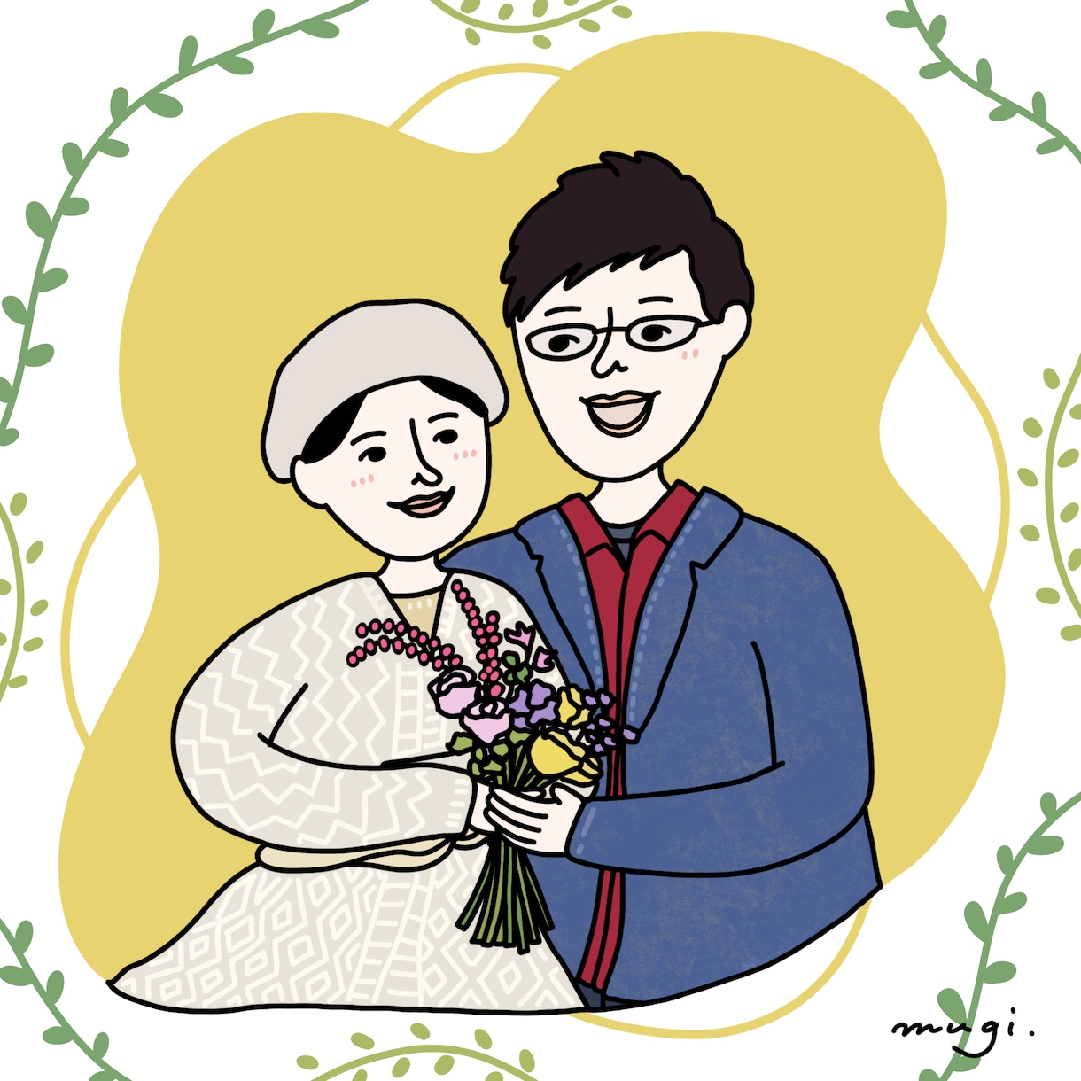 ひとくせイラスト、アイコン、ロゴ描きます SNSアイコンや特別な日の記念に！心込めて作成します！ イメージ6
