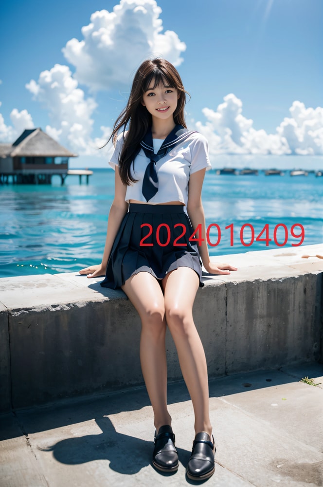AIで作成したモルディブ＆女子高生の写真販売します 実写では撮影が難しい、モルディブ＆女子高生のAI写真販売 イメージ9