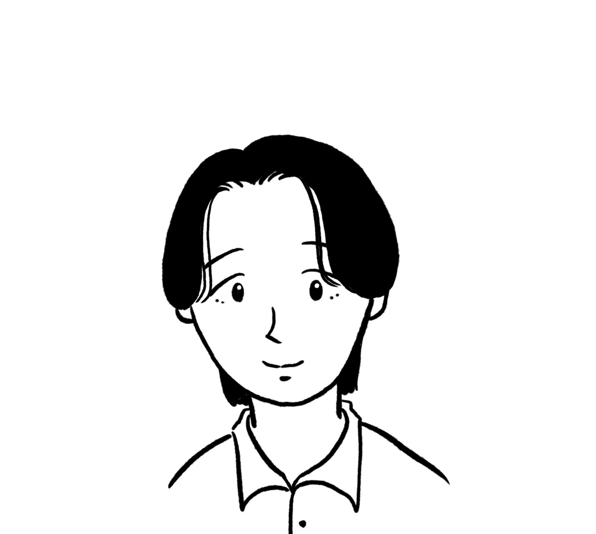 オシャレ♡シンプルゆるい似顔絵を描きます アイコンや自己アピールのワンポイントに！ イメージ3