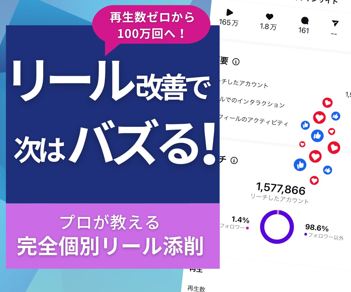 インスタ10万人プロがあなたのリール徹底添削します 再生数UPとフォロワー増加を目指し、プロがアドバイスします！ イメージ1