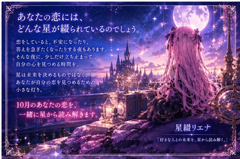 10月限定、あなたの恋の星綴を読み解きます 10月、あなたの恋に流れる星を読み解きます。 イメージ5