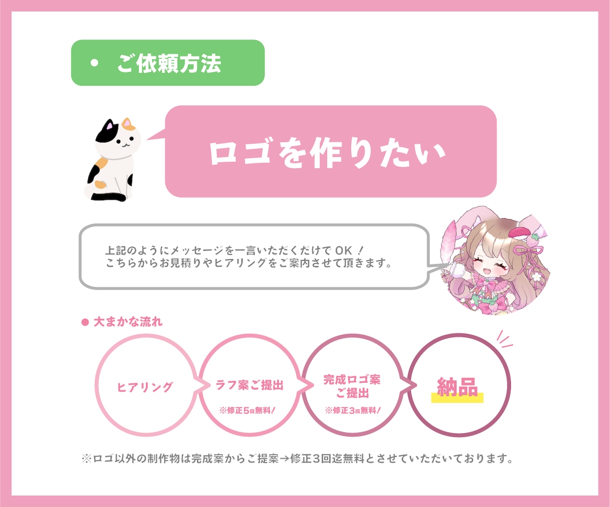 商用利用込ぱっと目を引くVTuber様ロゴ作ります お得なセット割有り￤初めての依頼でも安心￤配信画面も制作可能 イメージ7