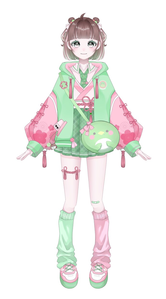 商用無料！VTuberキャラデザ・パーツ分けします 依頼初心者様大歓迎！可愛いデザインが得意です♪ イメージ2