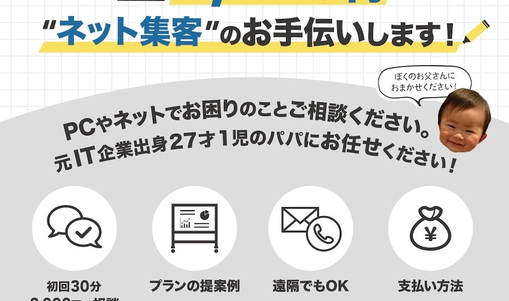 元IT出身がGoogle Map検索に表示させます たった30分のインタビューで簡易HPも作成OK イメージ1