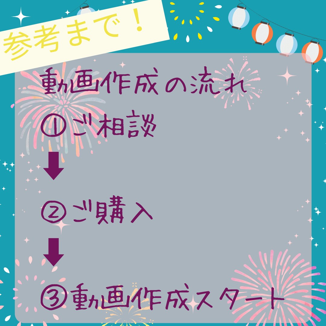 動画編集提案します わくわくする動画の輝きを、日常に彩りを。 イメージ2