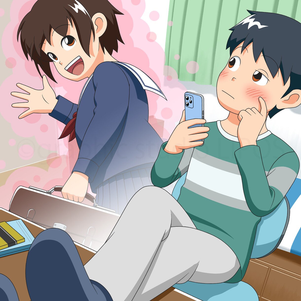 動きを感じる表現・構成でイラストを制作します アニメーションとデザインのノウハウを融合させて制作します！ イメージ9