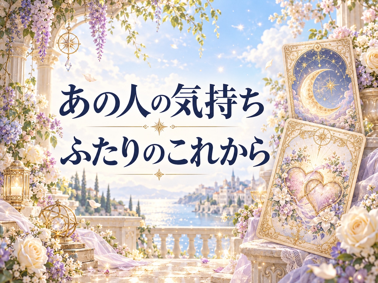 恋愛・相手の気持ちをチャネリングタロットで占います あの人の気持ち、ふたりの今後。心にある想いをお聞かせください イメージ1