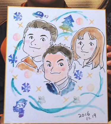 家族の記念　プレゼント用の似顔絵を描きます やさしい雰囲気　あなただけのオリジナル　SNSにも使用可 イメージ3
