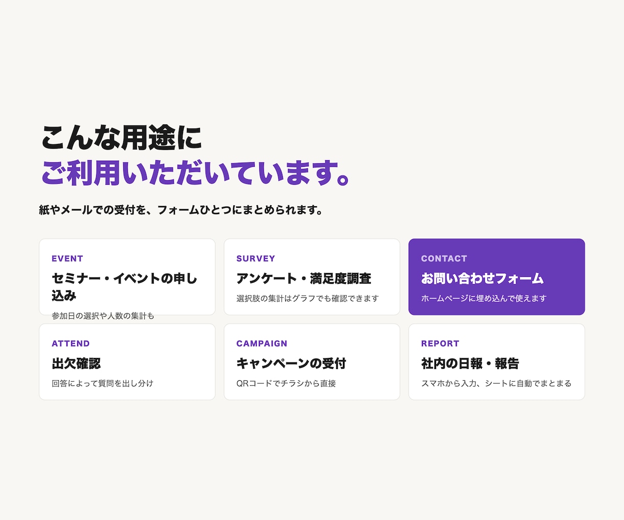 面倒なGoogleフォーム作成を代行します 自動返信メールもお任せ！アンケート・申し込み・出欠確認に イメージ6