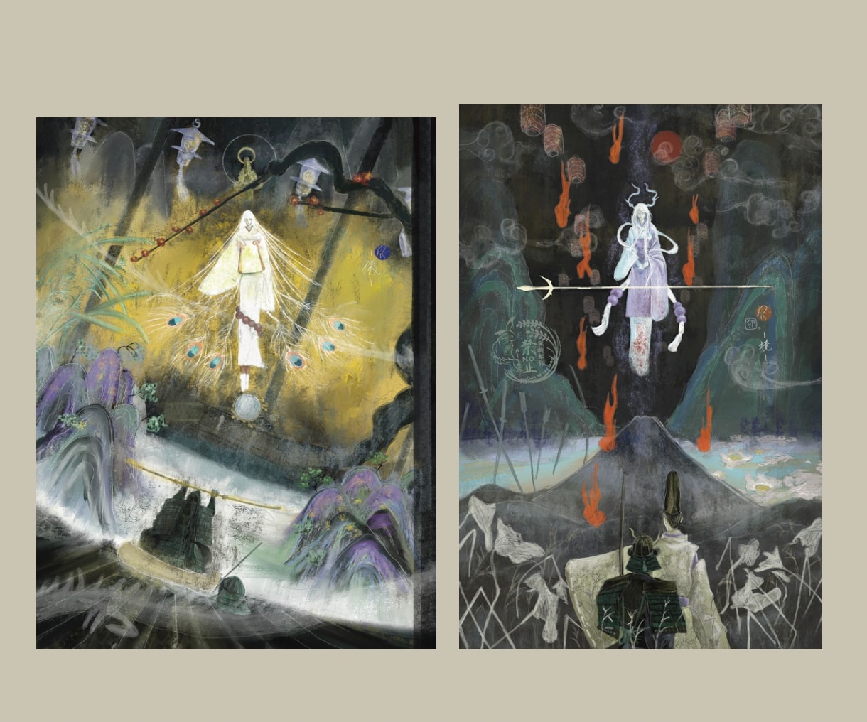 竹】和幻想を含んだ武将/風景画をお届けします 一目で”気配”が伝わるイラストを。MV・三面図・ゲーム風景に イメージ5