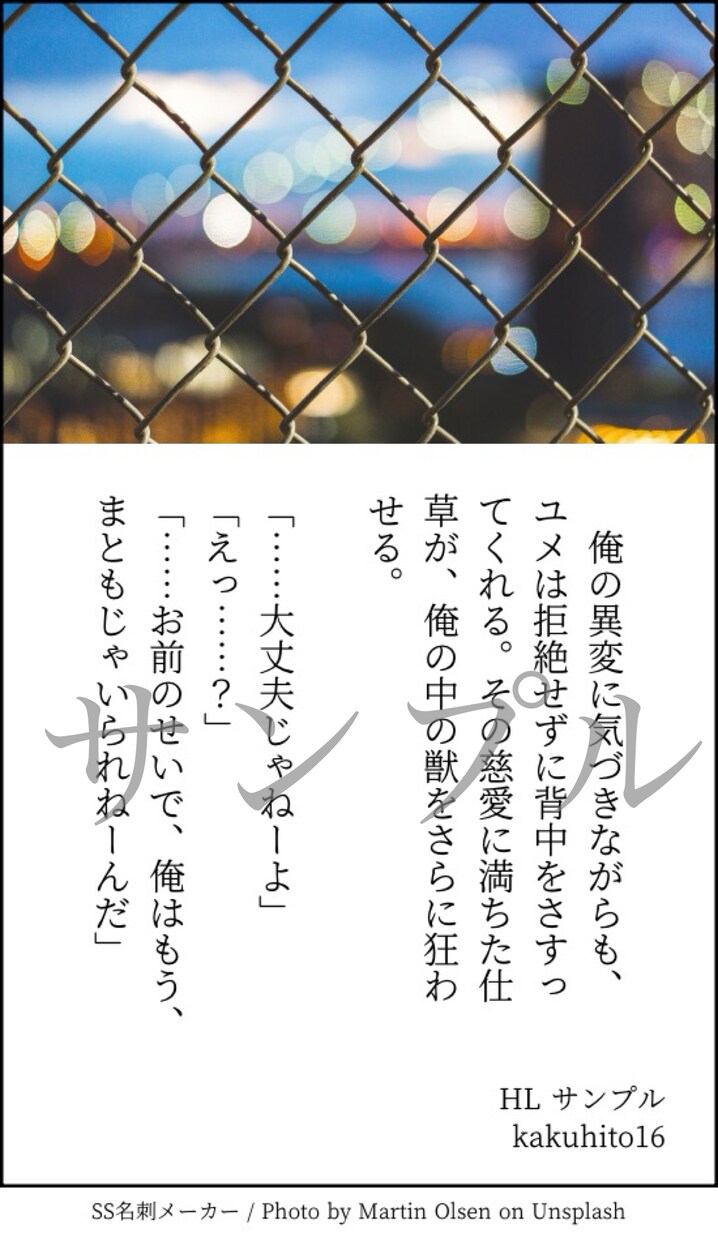 オンリーワンの小説お受けします 夢小説/創作小説など執筆します イメージ3