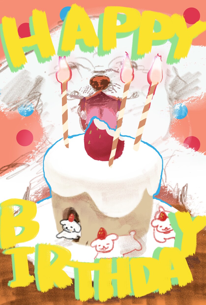 ペットの似顔絵やポストカード作成をします 大切なわんちゃんとの思い出の記録やギフトなどに♪ イメージ1