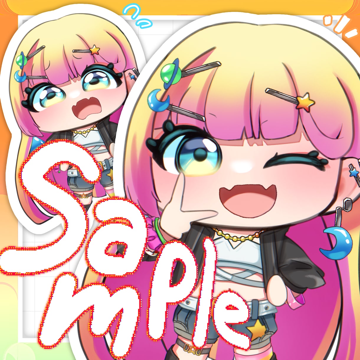 ポップでかわいいデフォルメイラストをお届けします 【先着3名様限定】表情差分3つまで無料キャンペーン中‼️ イメージ5