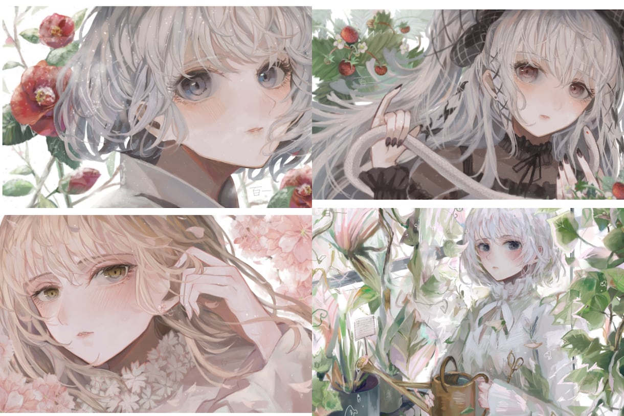 SNSアイコン、ヘッダー等描きます 繊細綺麗な厚塗りであなただけの雰囲気のあるアイコンに イメージ2