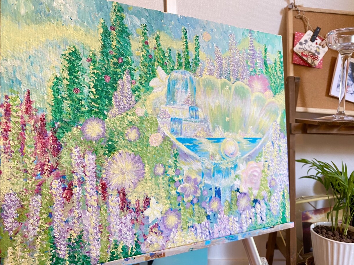 オーダーアート(絵画)を作成します 明るい色やファンタジータッチの絵が好きな方へ イメージ7