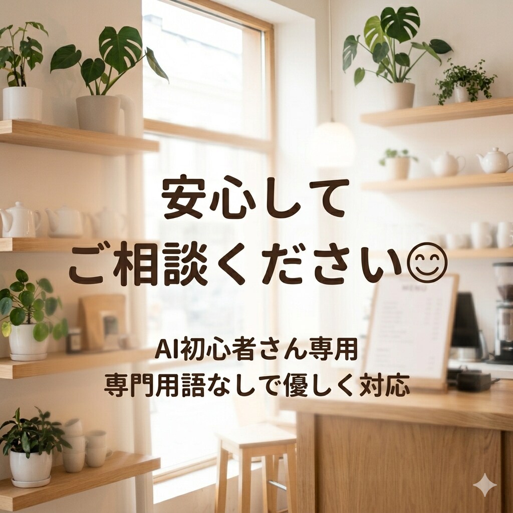 AI初心者の不安解消します 専門用語なしで優しく対応します！ イメージ4