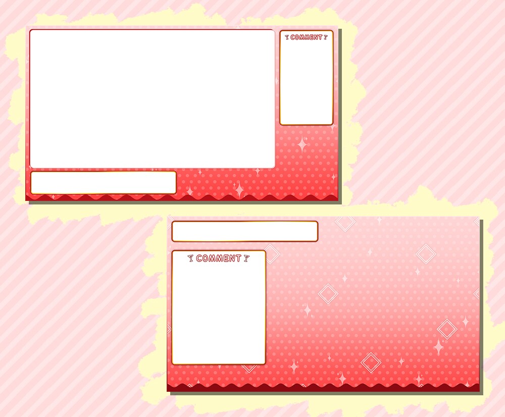 Vtuberさん向け配信画面のデザインします あなた専用の配信画面を作成します！ イメージ7