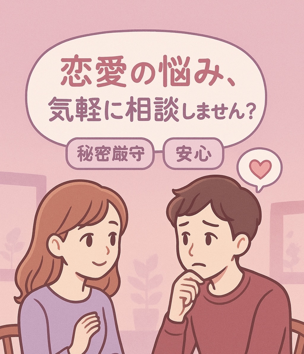 恋が始まる瞬間の不安に寄り添います 片思い・恋愛初期専門の優しい相談 イメージ1