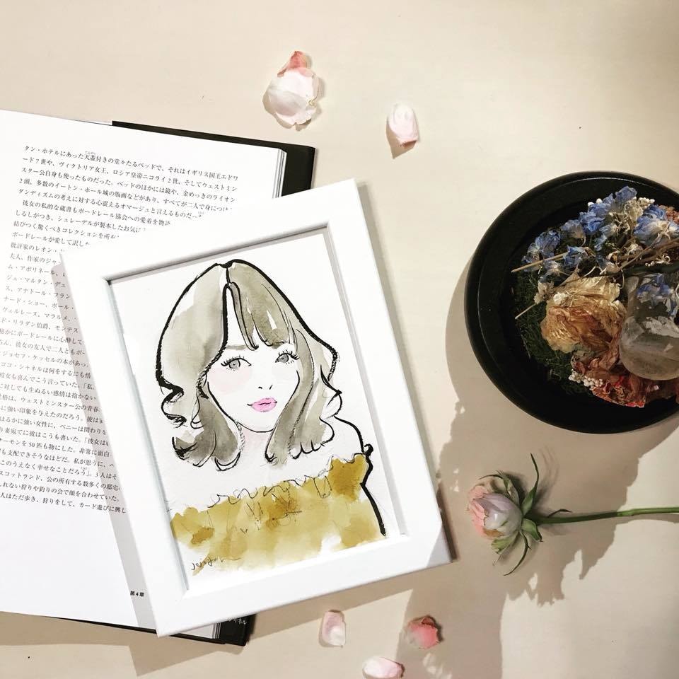美しい自分、改めて感じる～ファッション系似顔絵ます フェミニンなやさしいタッチで、お部屋のインテリアにもおすすめ イメージ1